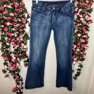 Rock & Republic Blue Washed Women’s Rthawrb Jeans Casual Stretch 29 Denim ROTH